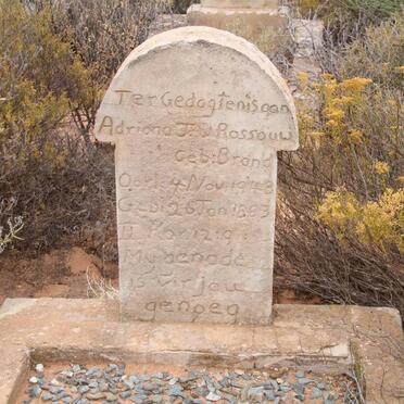 ROSSOUW Adriana J.W. nee BRAND 1883-1948 