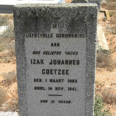 COETZEE Izak Johannes 1883-1941
