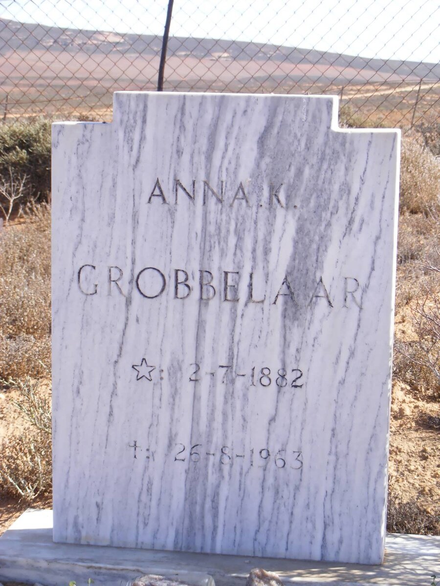GROBBELAAR Anna K. 1882-1963