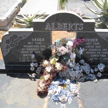 ALBERTS Math? 1923-2001 &amp; Christina 1925-