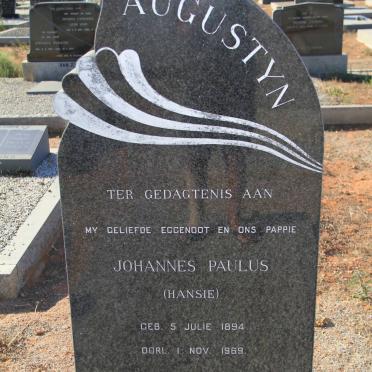 AUGUSTYN Johannes Paulus 1894-1969