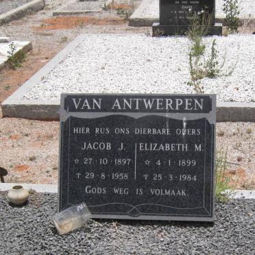 ANTWERPEN Jacob J., van 1897-1958 &amp; Elizabeth M. 1899-1984