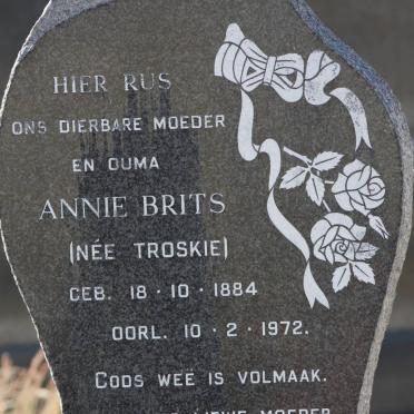 BRITS Annie nee TROSKIE 1884-1972