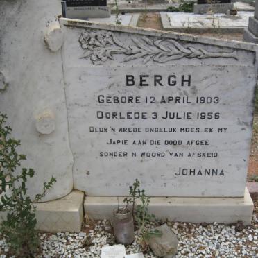 BERGH Japie 1903-1956