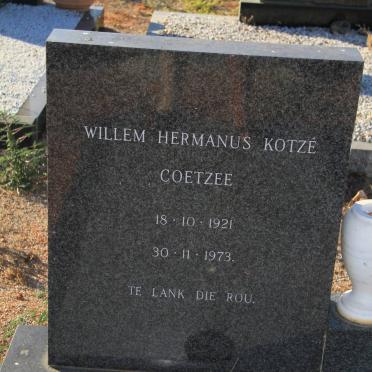 COETZEE Willem Hermanus Kotzé 1921-1973