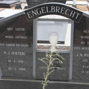 ENGELBRECHT P.J. 1921-1988 &amp; J.A. KOTZÉ  1924-1978