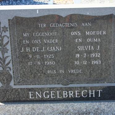ENGELBRECHT J.H. De J. 1925-1980 &amp; Silvia J. 1932-1983