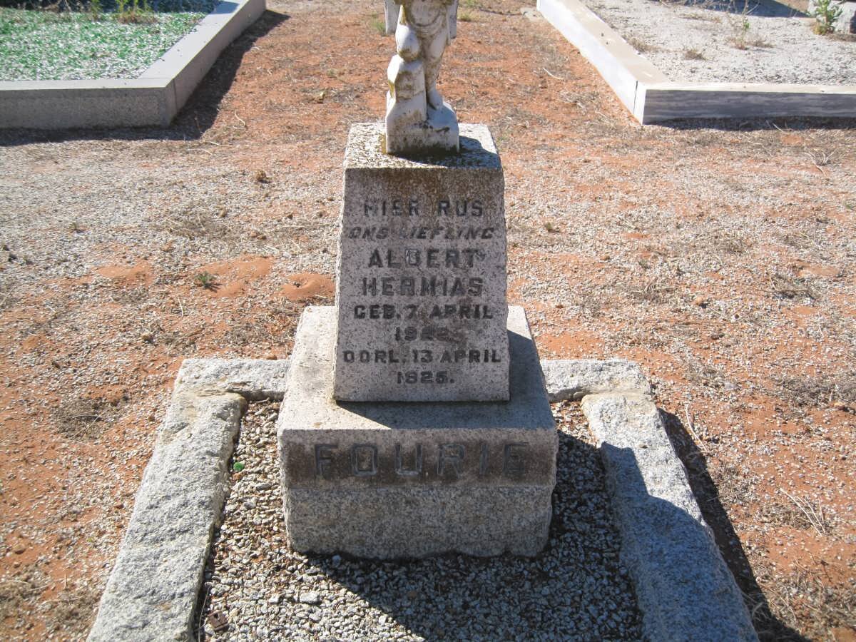 FOURIE Albert Hermias 1922-1925