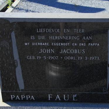 FAUL John Jacobus 1907-1973