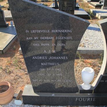 FOURIE Andries Johannes Mattheus 1912-1975