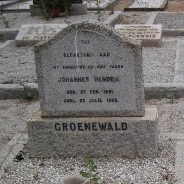 GROENEWALD Johannes Hendrik 1891-1958