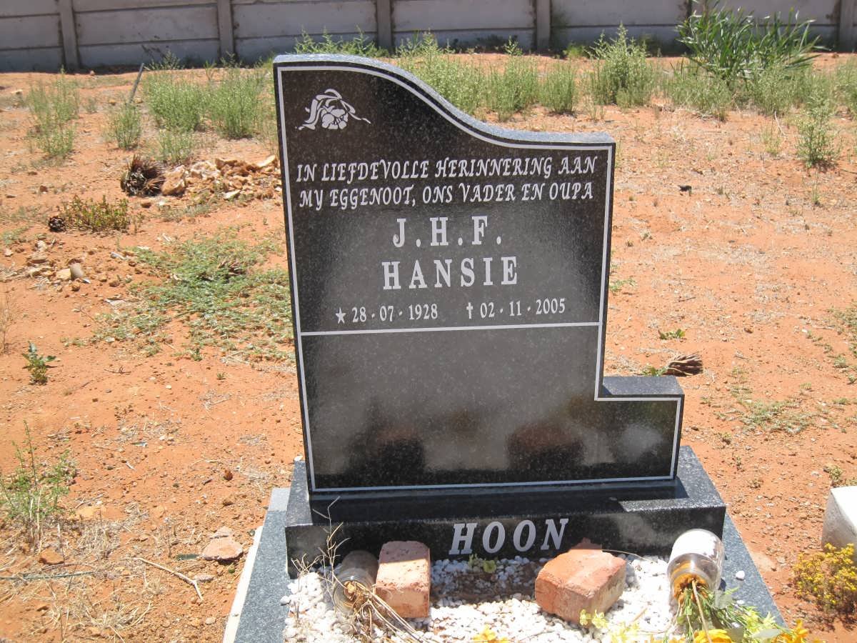 HOON J.H.F. 1928-2005