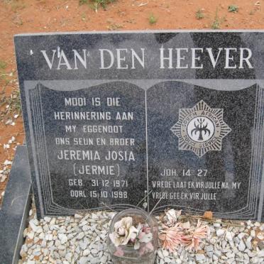 HEEVER Jeremia Josia, van den 1971-1998