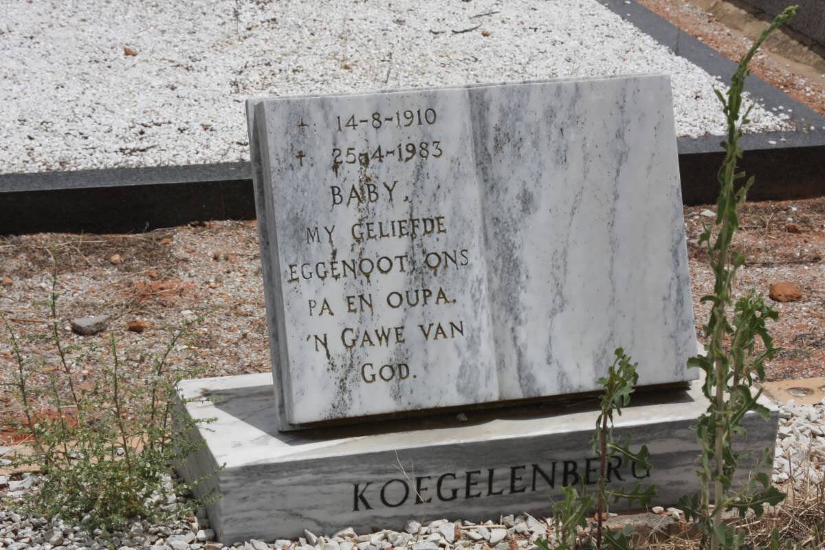 KOEGELENBERG Baby 1910-1983