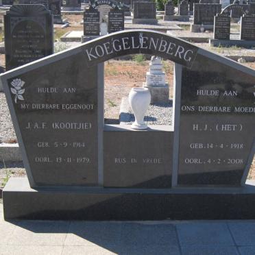 KOEGELENBERG J.A.F. 1914-1979 &amp; H.J. 1918-2008