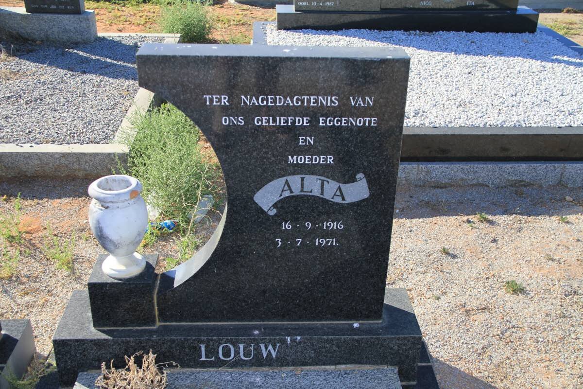 LOUW Alta 1916-1971