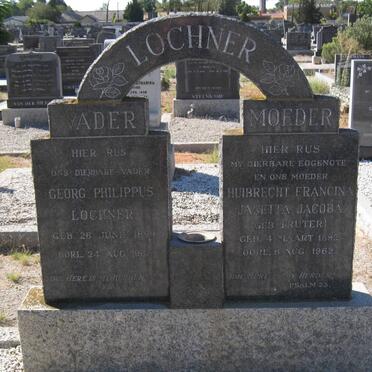 LOCHNER Georg Philippus 1889-1967 &amp; Huibrecht Francina Janetta Jacoba TRUTER 1892-1962