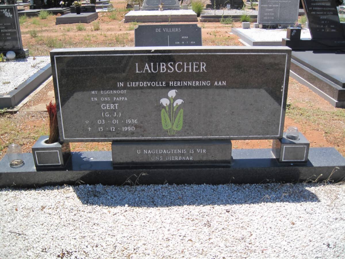 LAUBSCHER G.J. 1936-1990