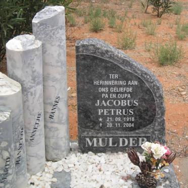 MULDER Jacobus Petrus 1918-2004