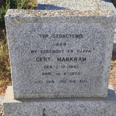 MARKRAM Gert 1941-1973