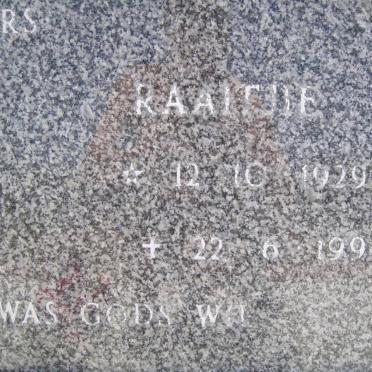 MERWE Raaltjie, van der 1929-1994