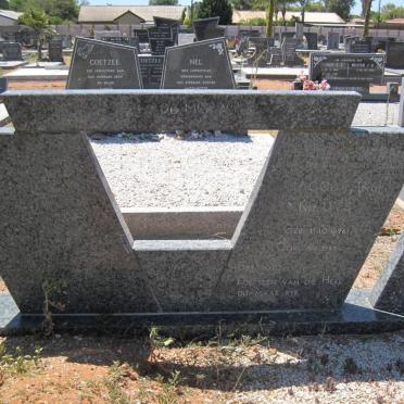 MERWE Jacoba, van der nee UYS 1896-1985 