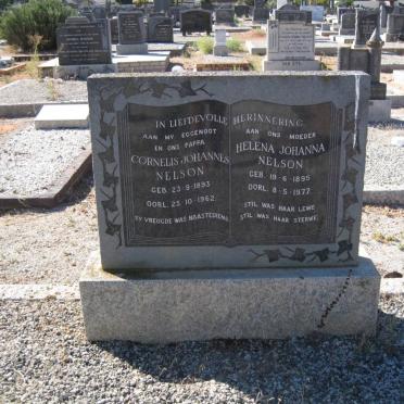 NELSON Cornelis Johannes 1893-1962 &amp; Helena Johanna 1895-1977