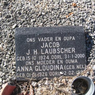LAUBSCHER Jacob J.H. 1924-2000 &amp; Anna Glaudina NEL 1926-1997