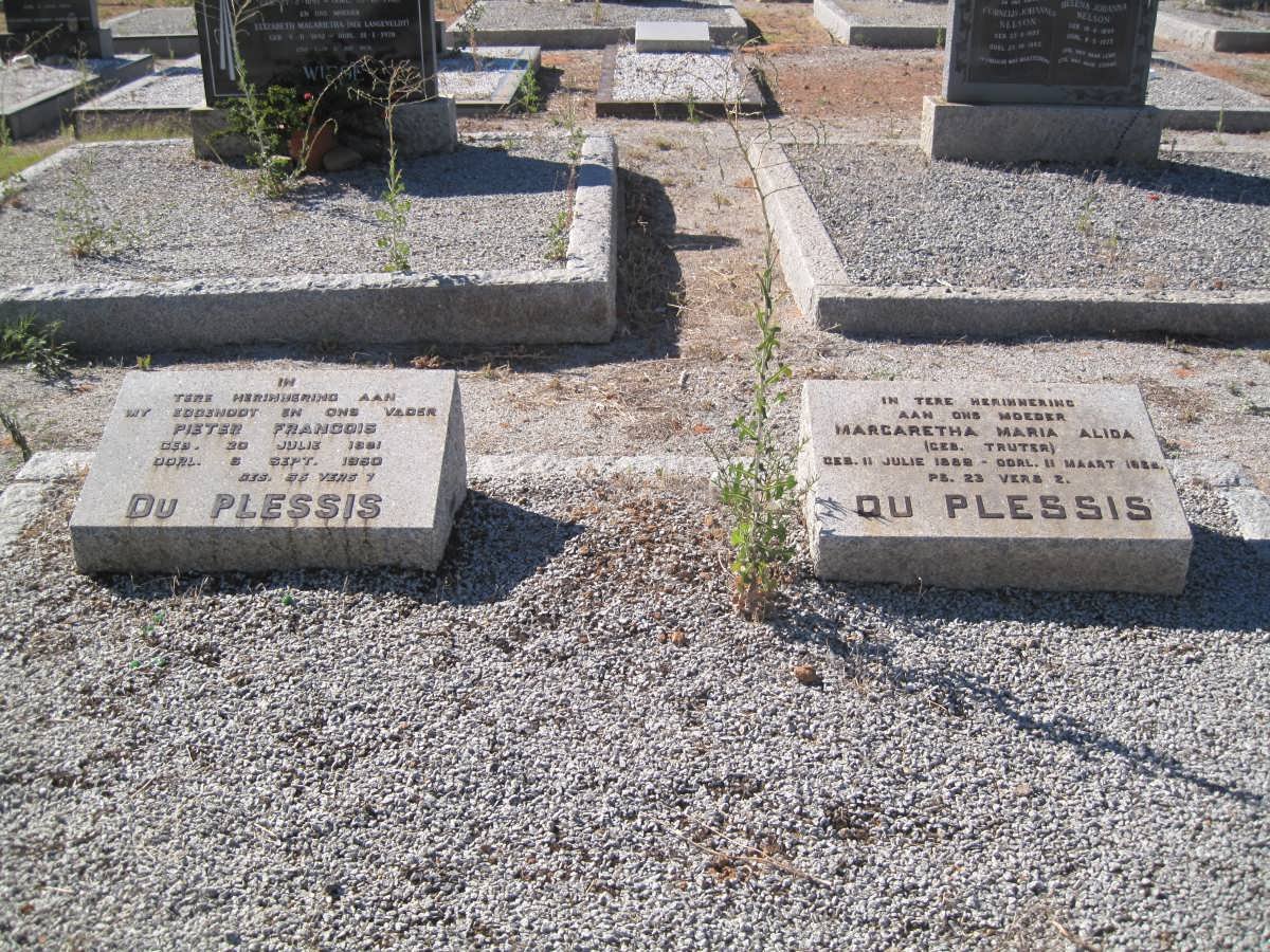 PLESSIS Pieter Francois, du 1881-1960 &amp; Margaretha Maria Alida TRUTER 1889-1968