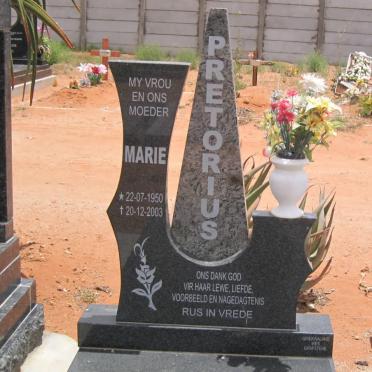 PRETORIUS Marie 1950-2003
