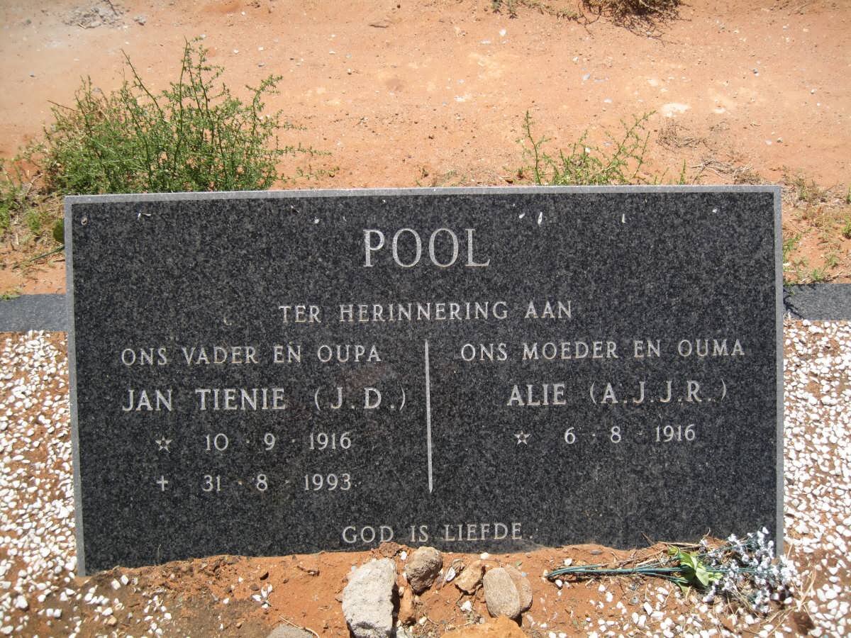 POOL J.D. 1916-1993 &amp; A.J.J.R. 1916-