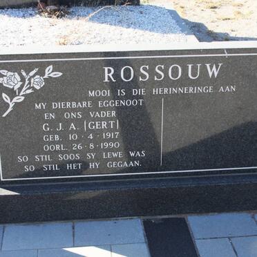 ROSSOUW G.J.A. 1917-1990