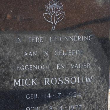 ROSSOUW Mick 1924-1977