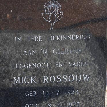 ROSSOUW Mick 1924-1977