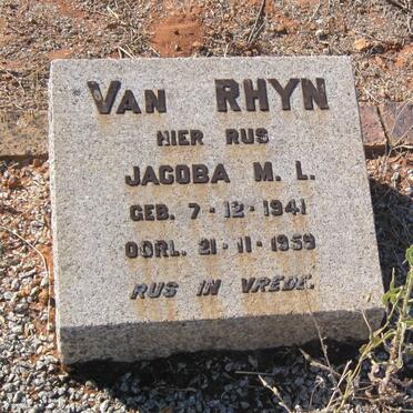RHYN Jacoba M.L., van 1941-1959