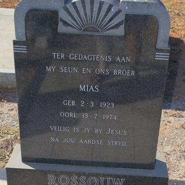 ROSSOUW Mias 1923-1974