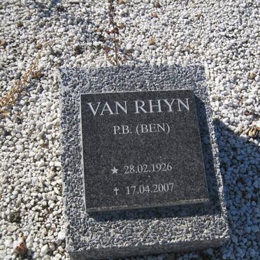 RHYN Cornelis Jacobus, van 1902-1981 &amp; Johanna PRINS 1902-1960 :: VAN RHYN P.B. 1926-2007 :: VAN RHYN Corneels 1933-1993