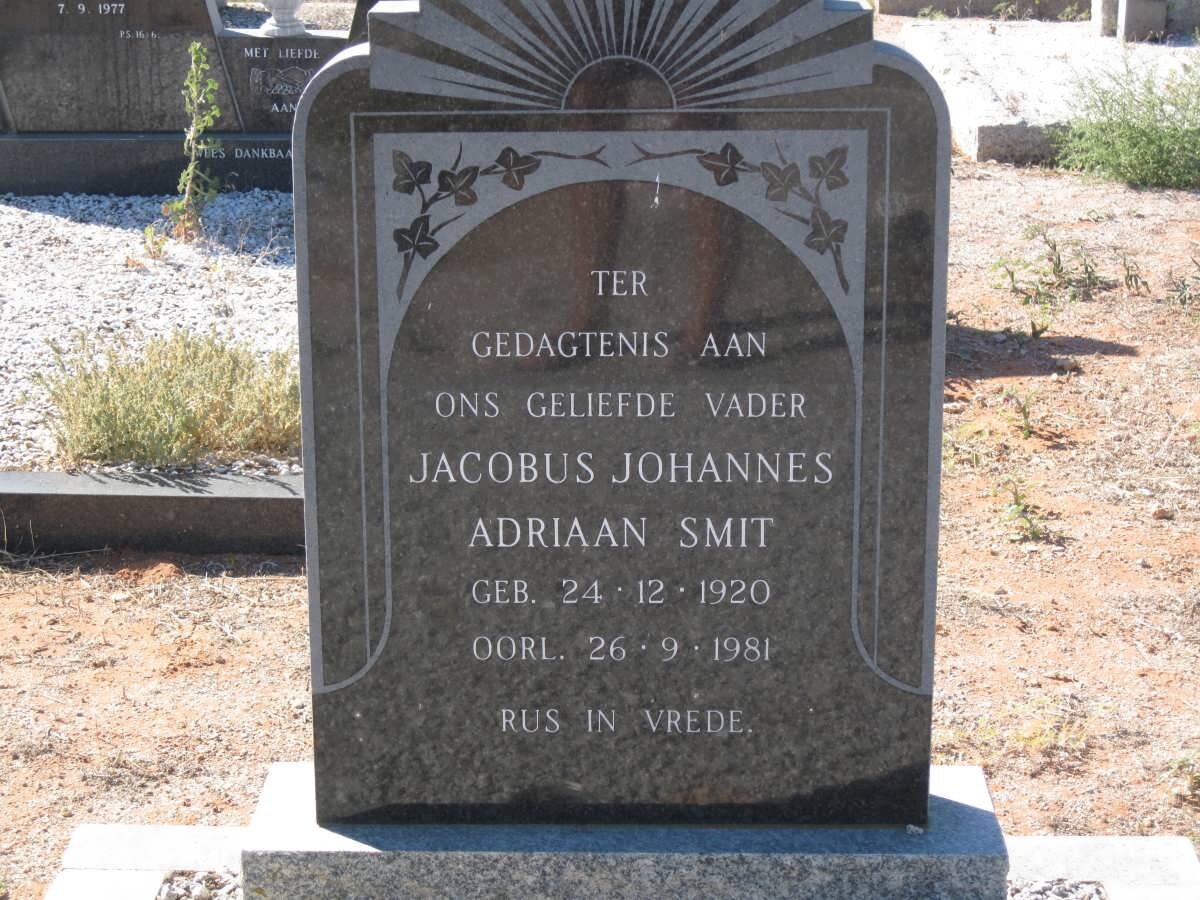SMIT Jacobus Johannes Adriaan 1920-1981