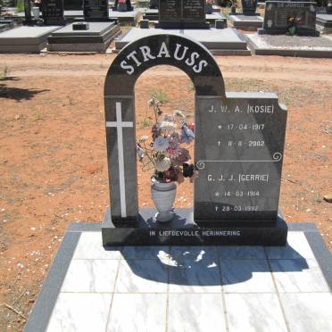 STRAUSS G.J.J. 1914-1992 :: STRAUSS J.W.A. 1917-2002