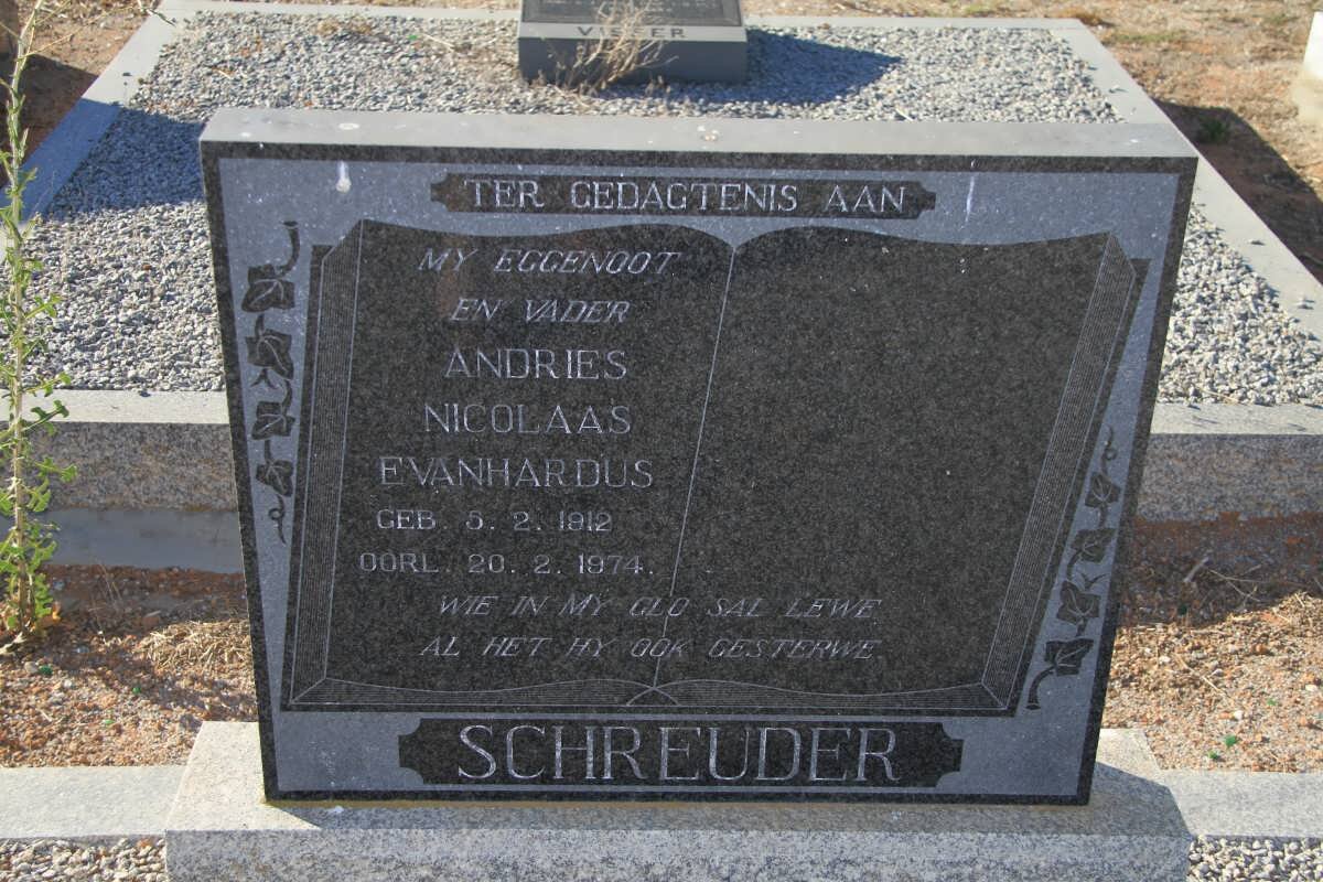 SCHREUDER Andries Nicolaas Evanhardus 1912-1974