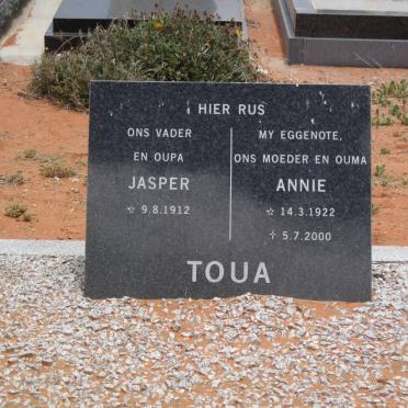 TOUA Jasper 1912- &amp; Annie 1922-2000