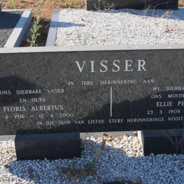 VISSER Floris Albertus 1916-2000 &amp; Ellie Petronella 1908-1977