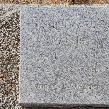 WALLIS Jane Marta 1878-1965