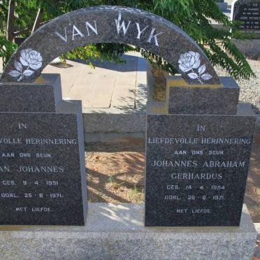 WYK Jan Johannes, van 1951-1971 :: WYK Johannes Abraham Gerhardus, van 1954-1971