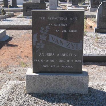 ZYL  Andries Albertus, van 1916-1969