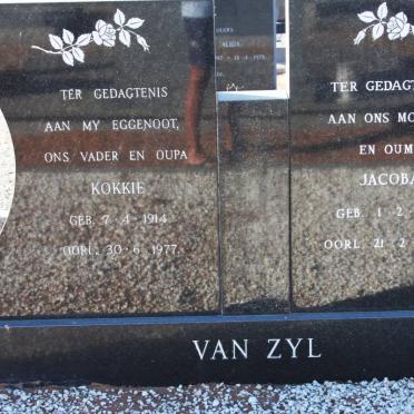 ZYL Kokkie, van 1914-1977 &amp; Jacoba 1918-2006