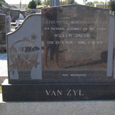 ZYL Willem Jacobus, van 1905-1971
