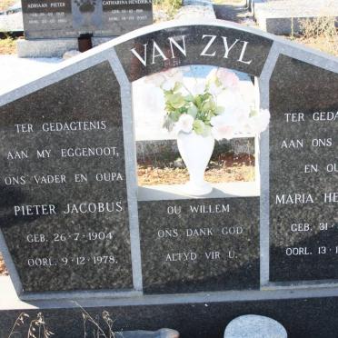 ZYL Pieter Jacobus, van 1904-1978 &amp; Maria Helena J. 1914-1981