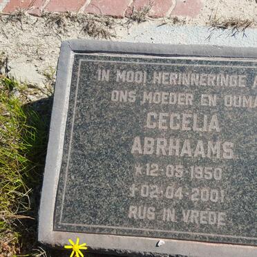 ABRHAAMS Cecelia 1950-2001