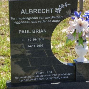 ALBRECHT Paul Brian 1960-2008